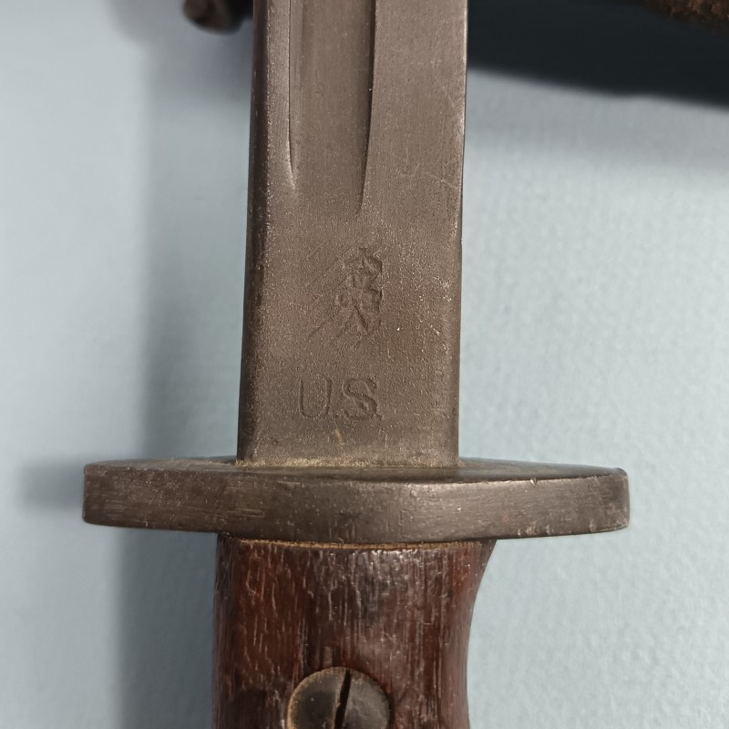 BAIONNETTE COUTEAU US 1917 REMINGTON RECOUPEE POUR LA LEGION ETRANGERE 2 ème REP PARACHUTISTES INDO SUEZ ALGERIE